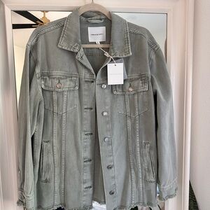 Women's Green Denim Jacket